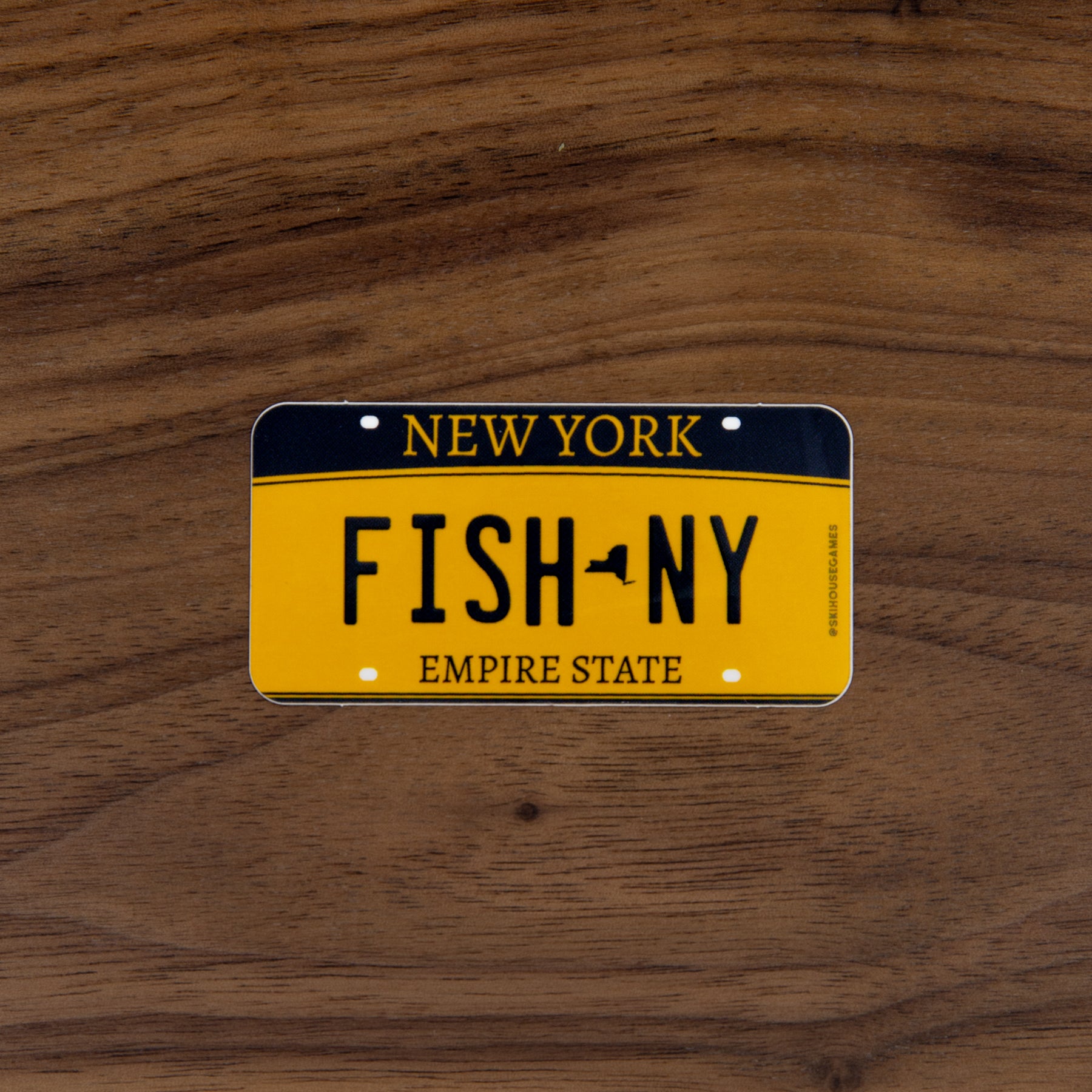 Fish NY - New York Fish License Plate Sticker