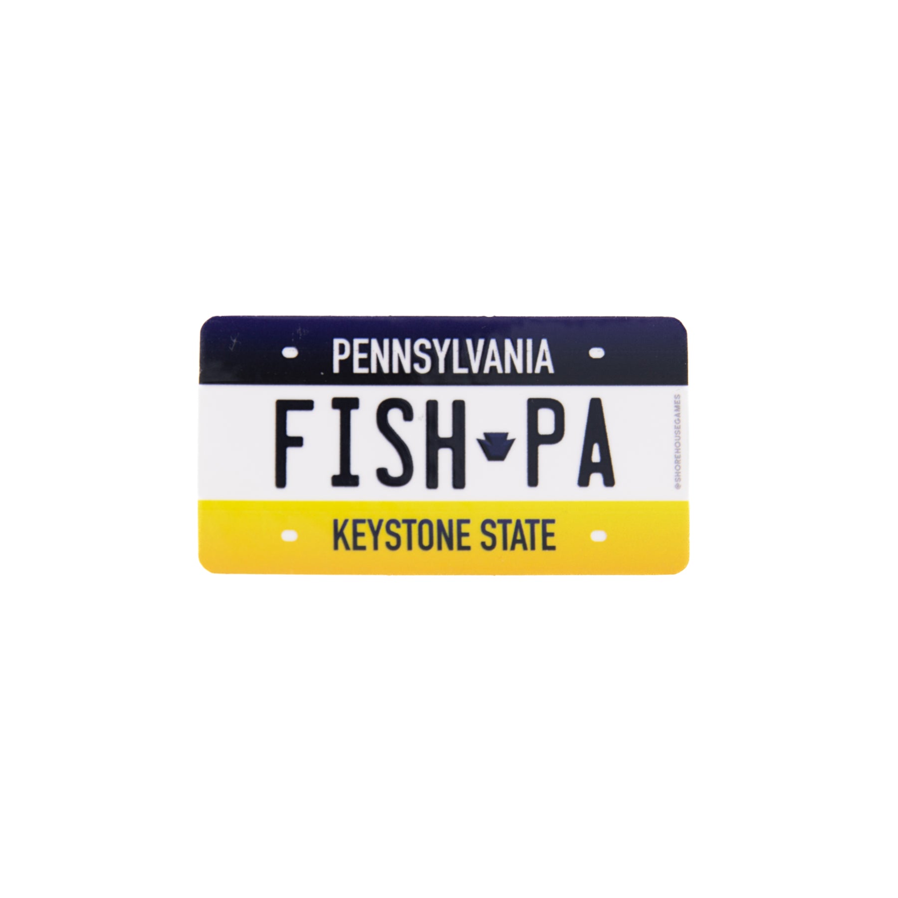 Fish PA - Pennsylvania License Plate Sticker