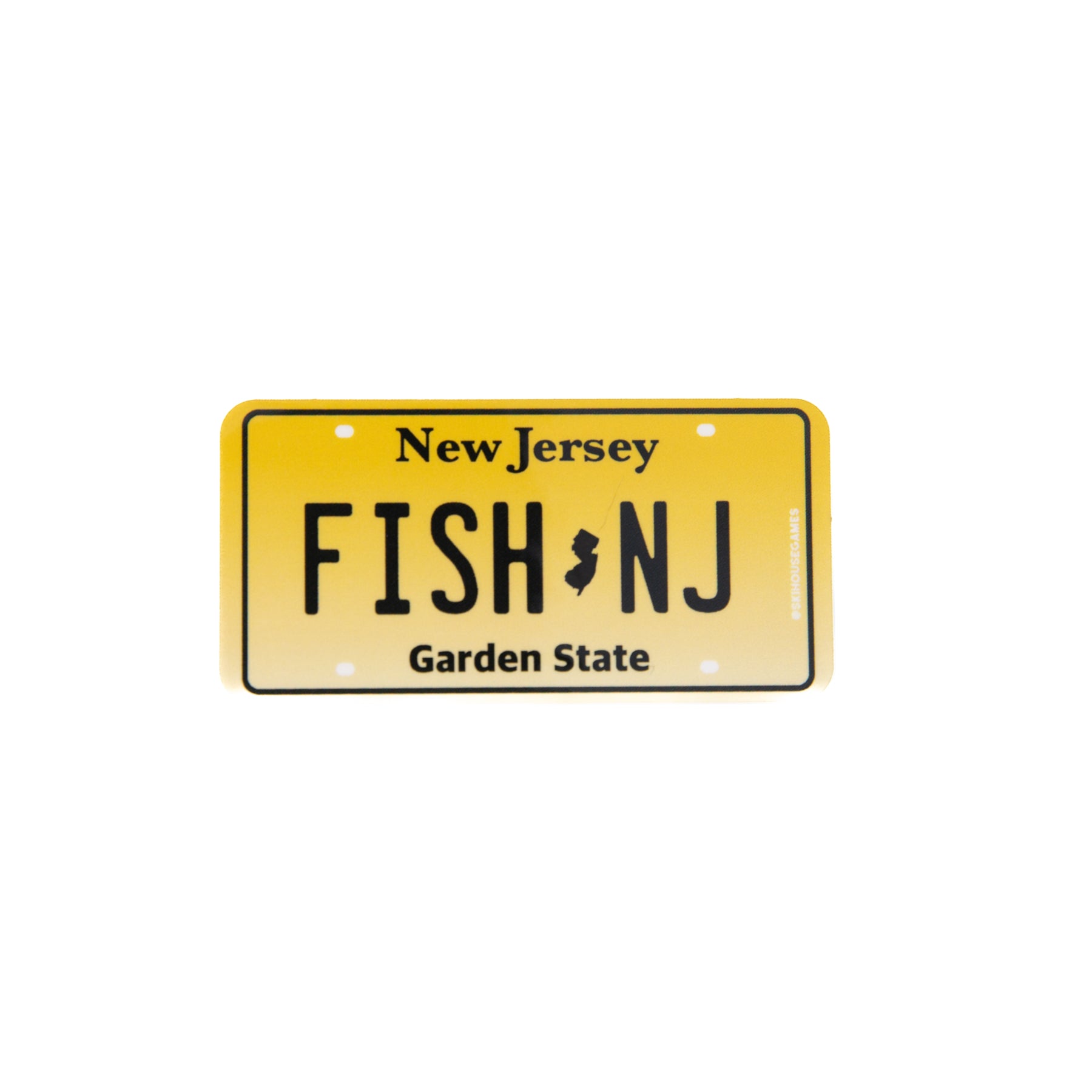 Fish NJ - New Jersey Fish License Plate Sticker