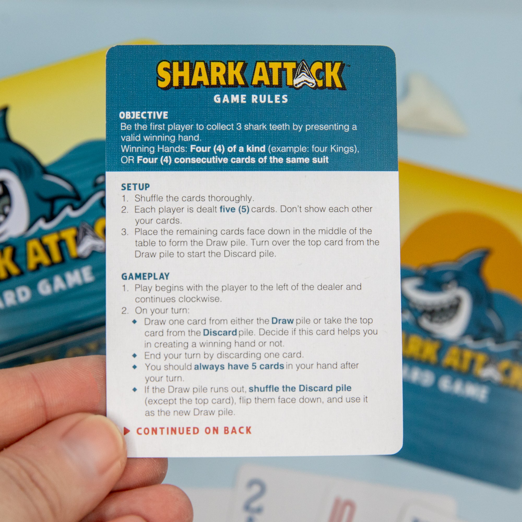 Shark Attack Card Game