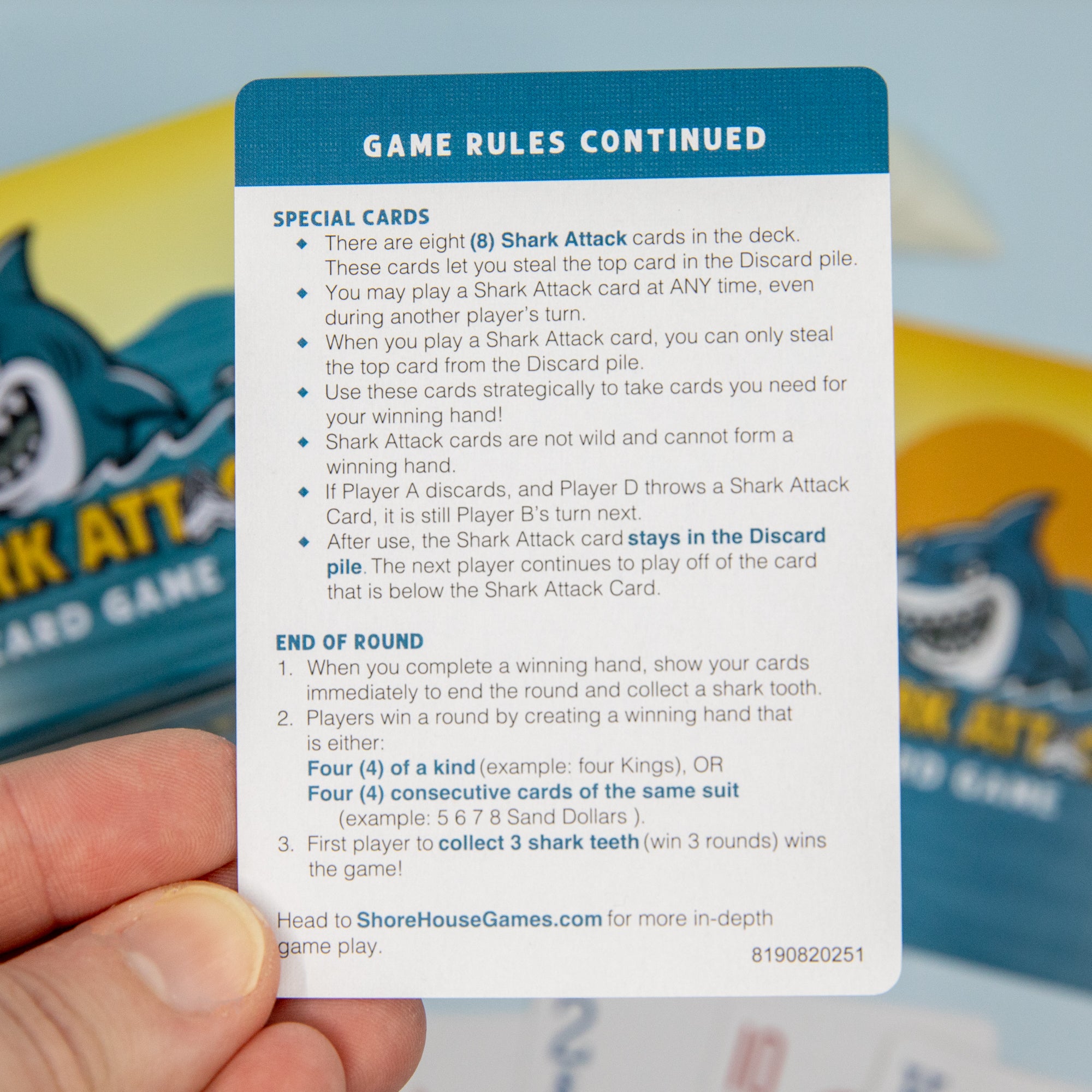 Shark Attack Card Game