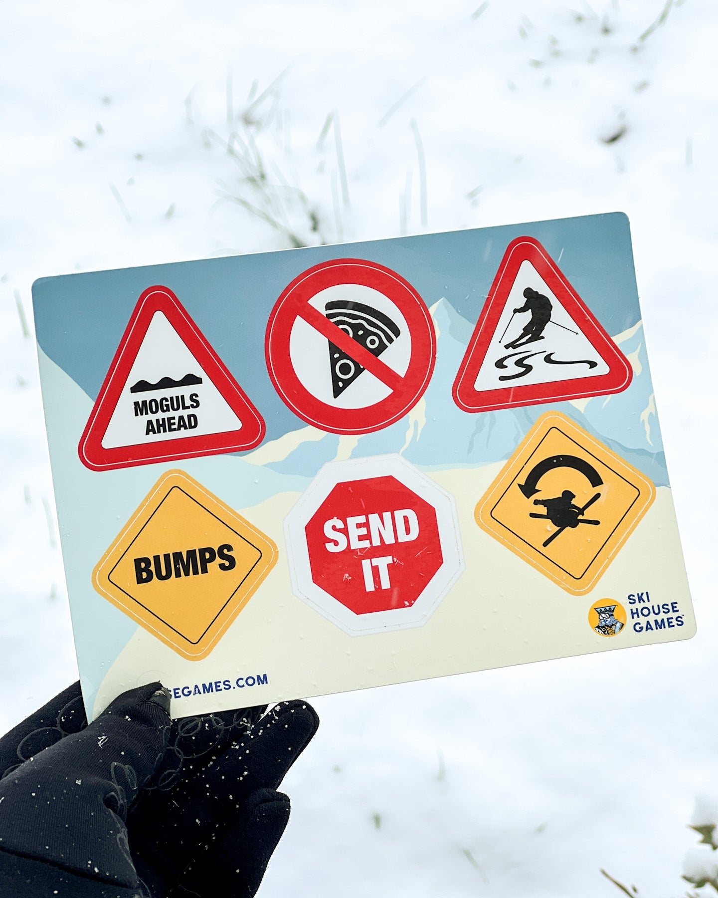 Road Sign Sticker Sheet