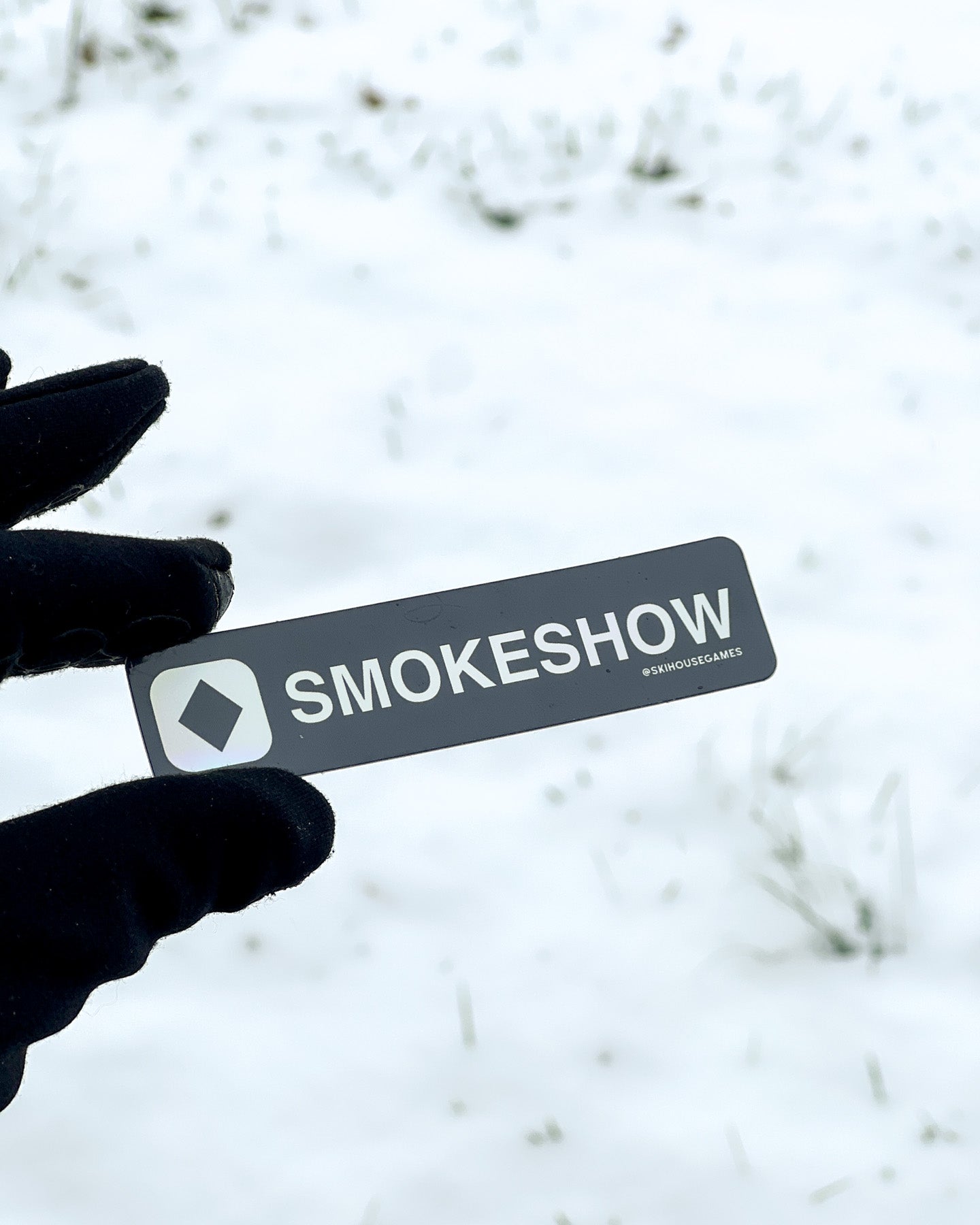 Smokeshow Holographic Ski Sticker