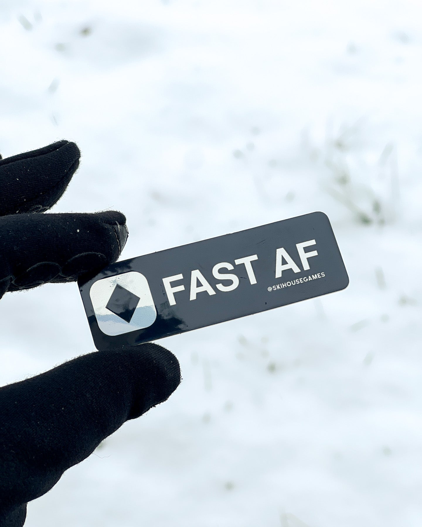 Fast AF Holographic Ski Sticker