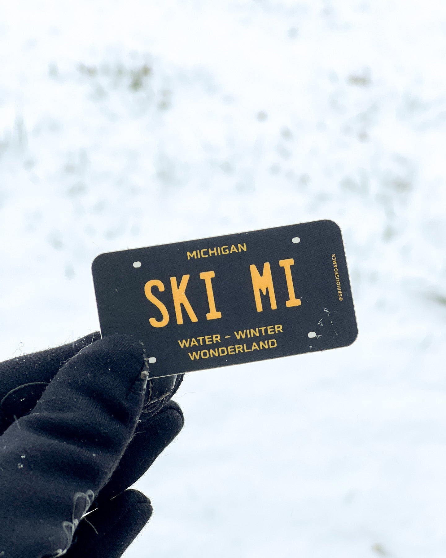 Ski MI - Michigan License Plate Sticker