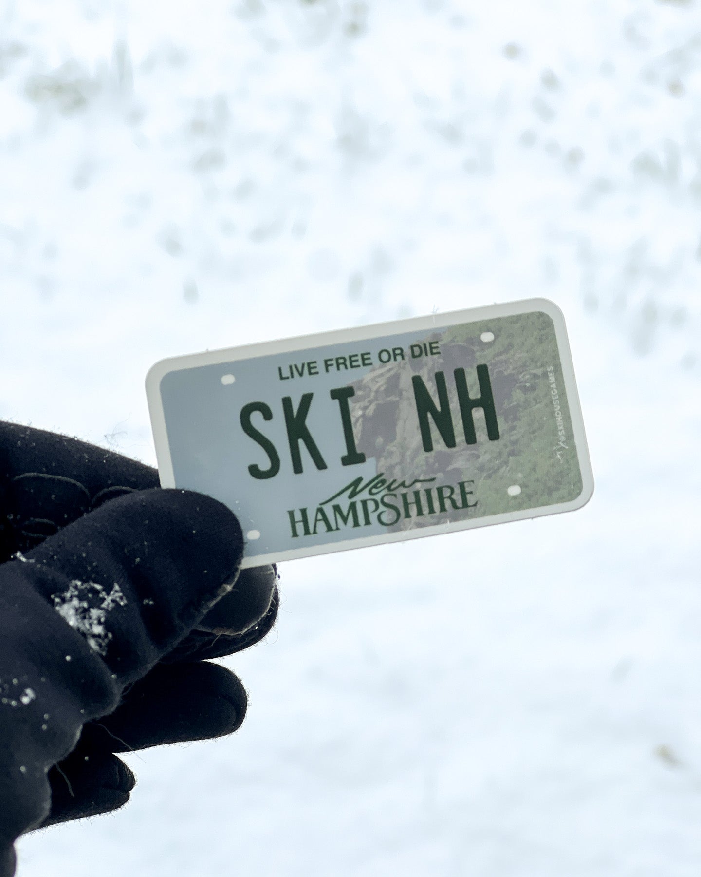 Ski NH - New Hampshire License Plate Sticker