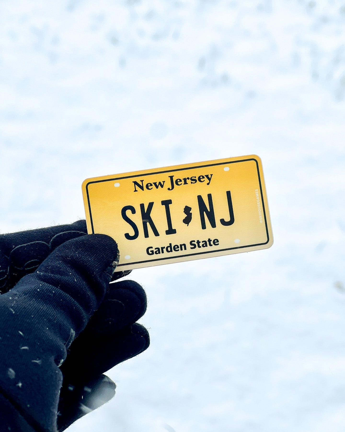 Ski NJ - New Jersey License Plate Sticker