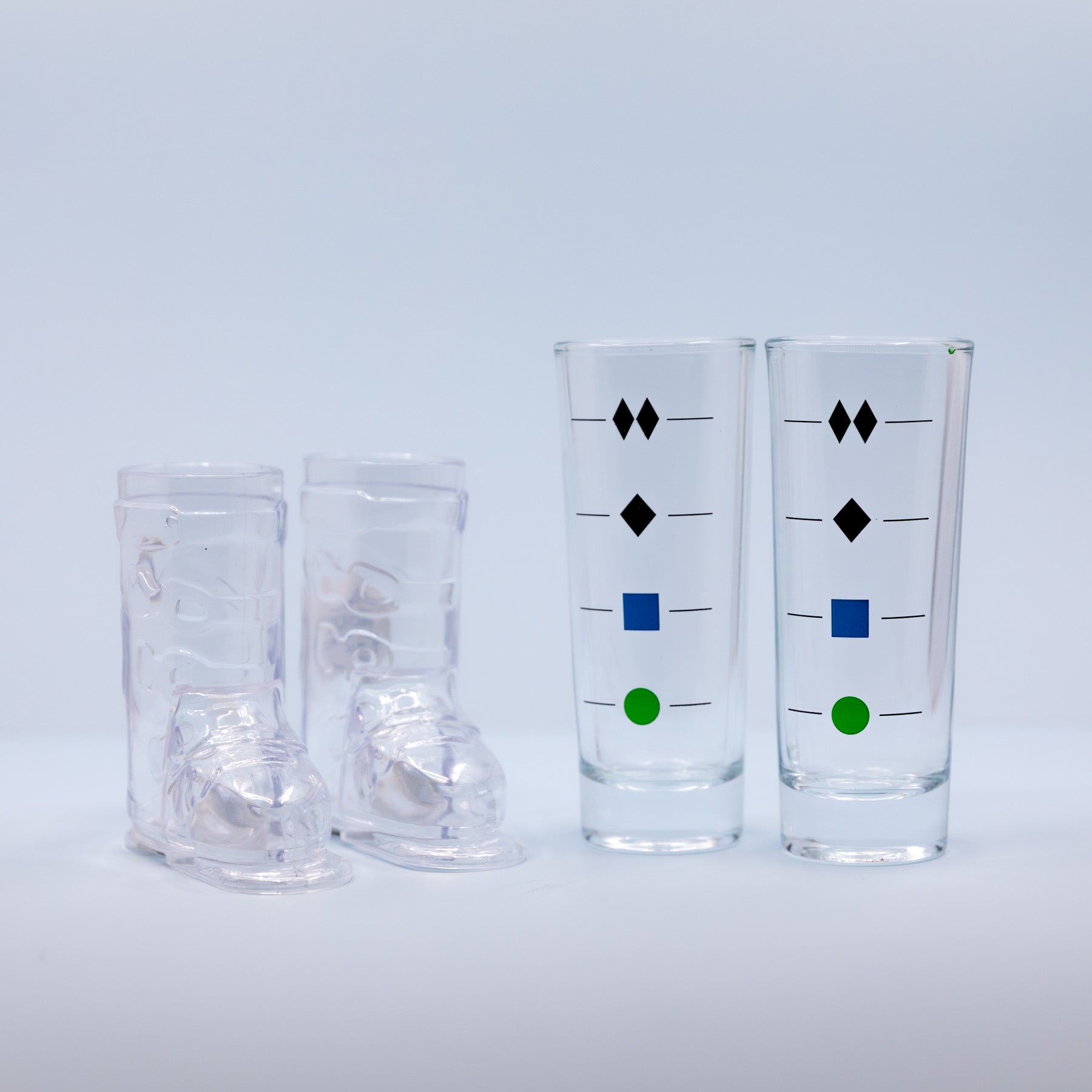 Trail Sign Shot Glasses (Set of 2)