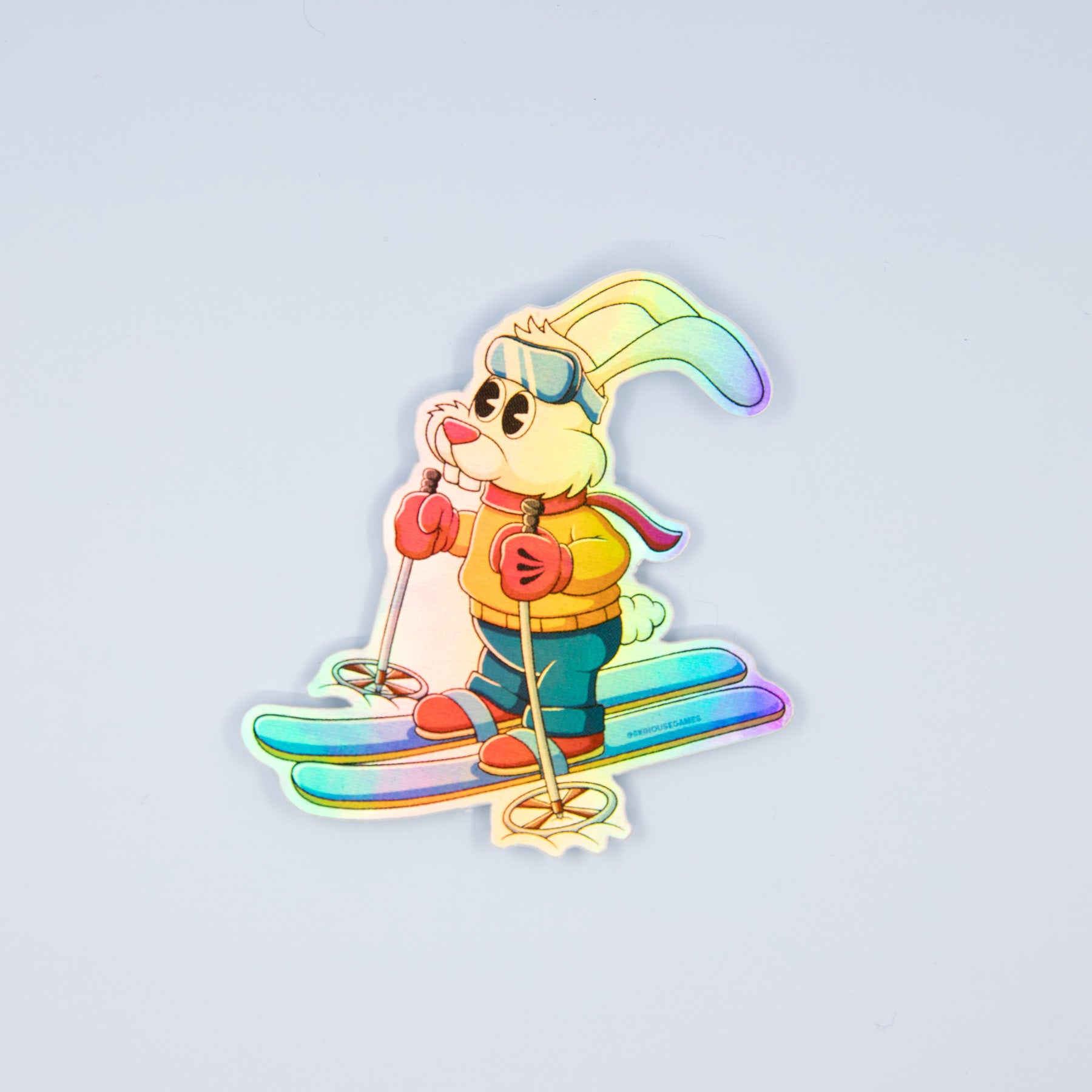 Ski Bunny - Holographic Ski Helmet Sticker