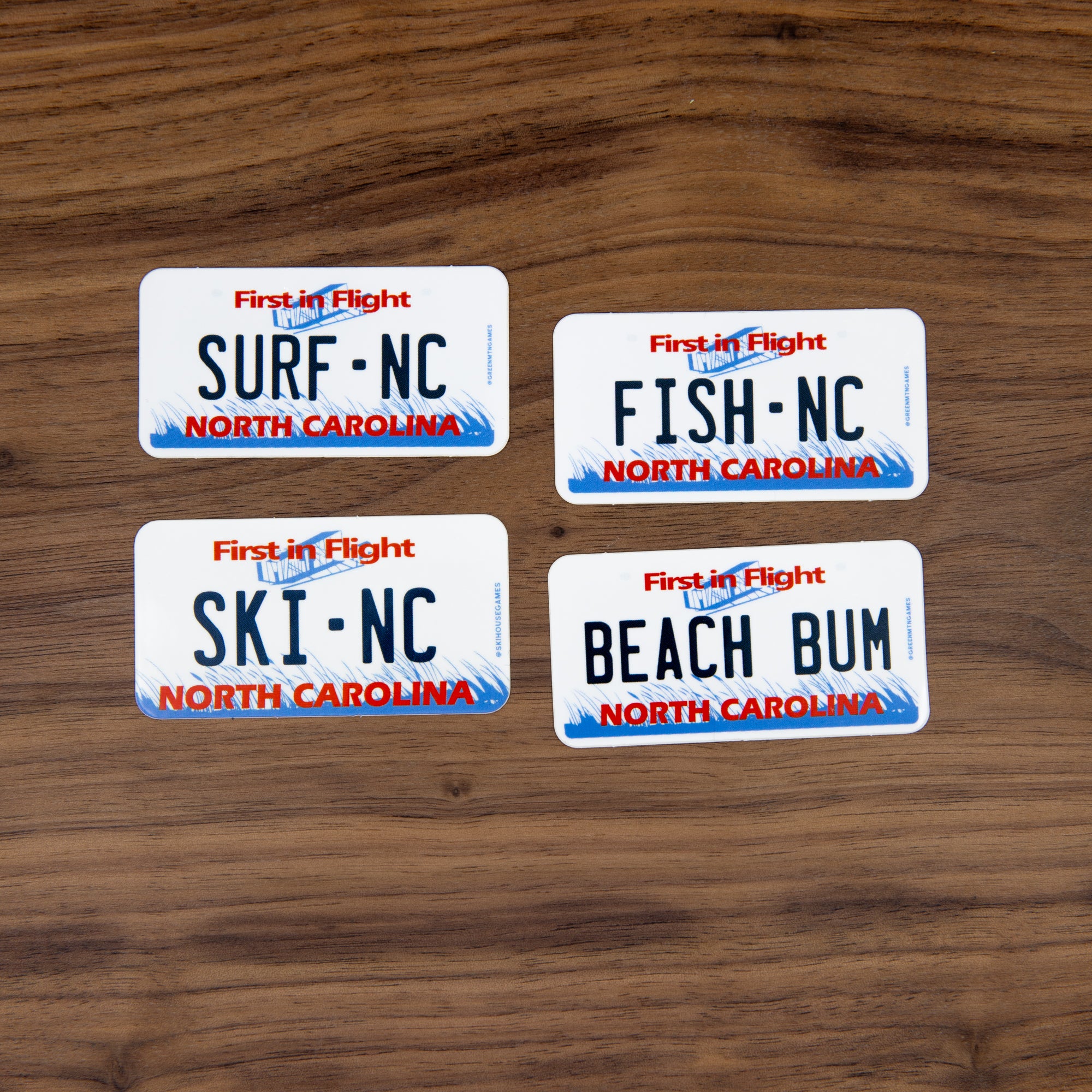 Beach Bum NC - North Carolina License Plate Sticker