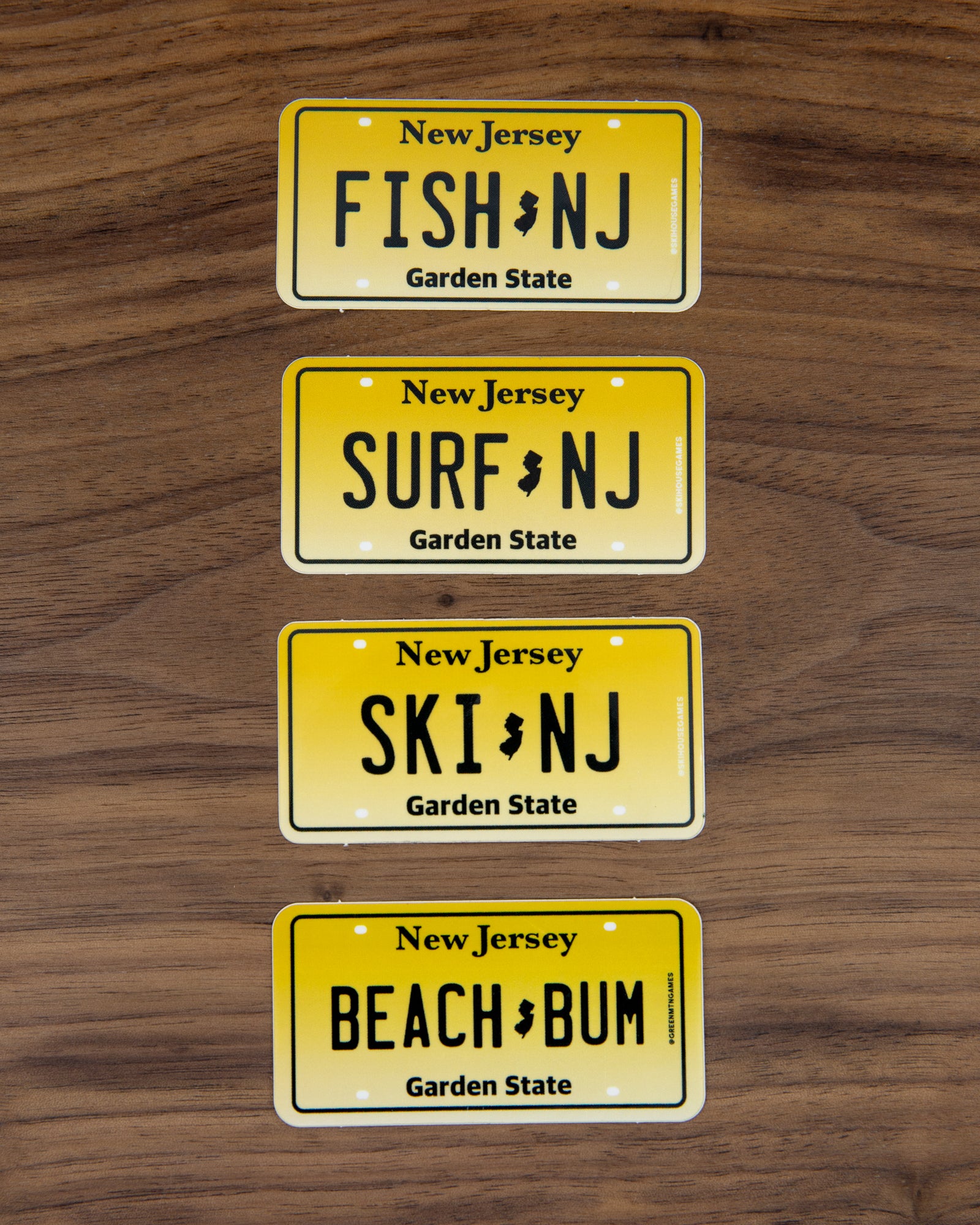 Fish NJ - New Jersey Fish License Plate Sticker