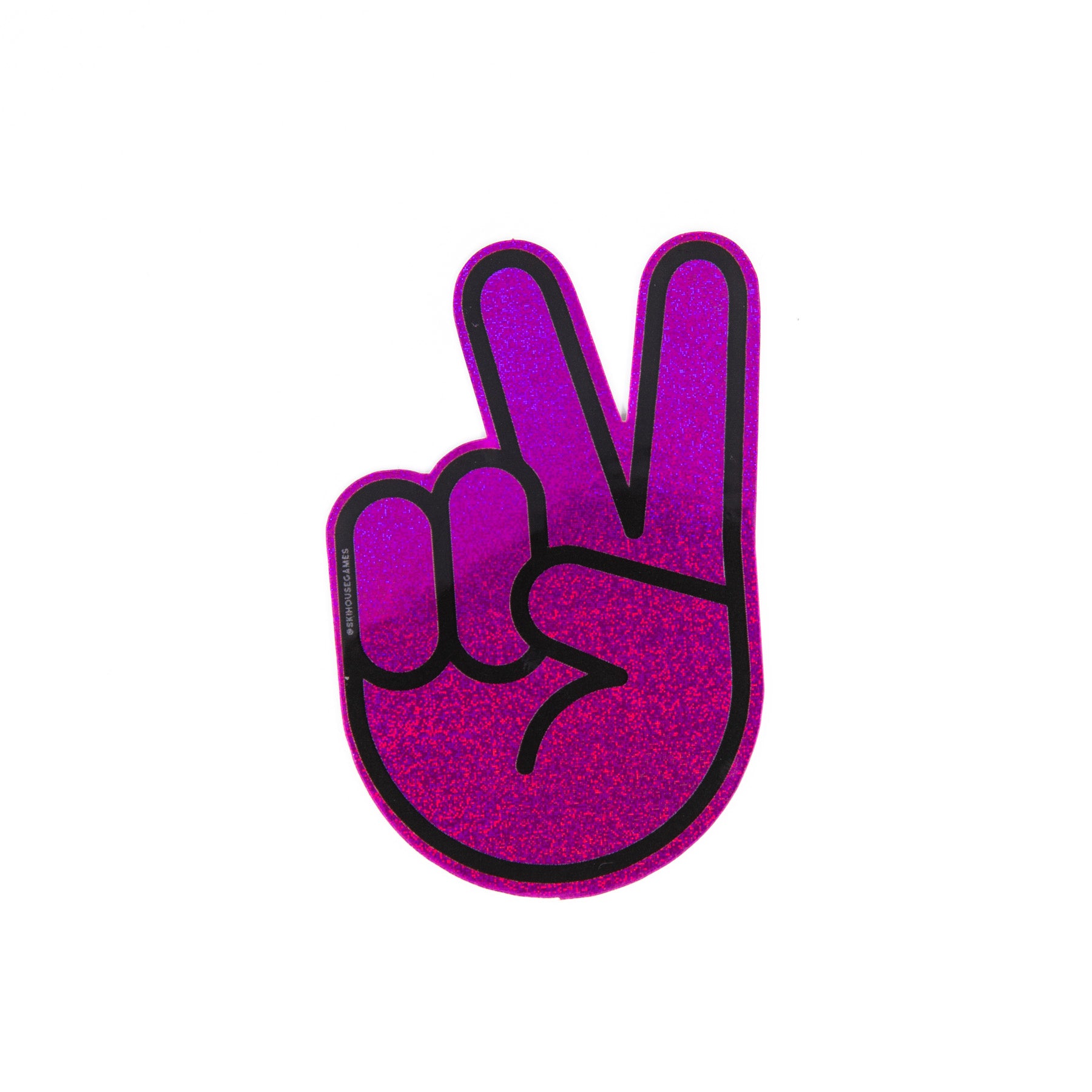 Pink Peace Sign Pixie Dust Sticker