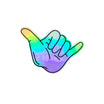 Shaka Holographic Sticker