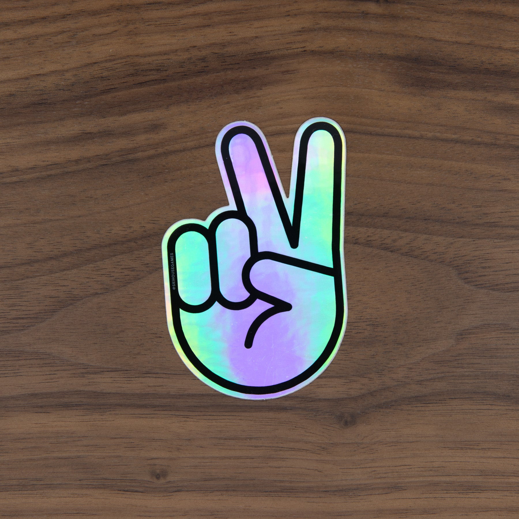 Peace Sign Holographic Sticker