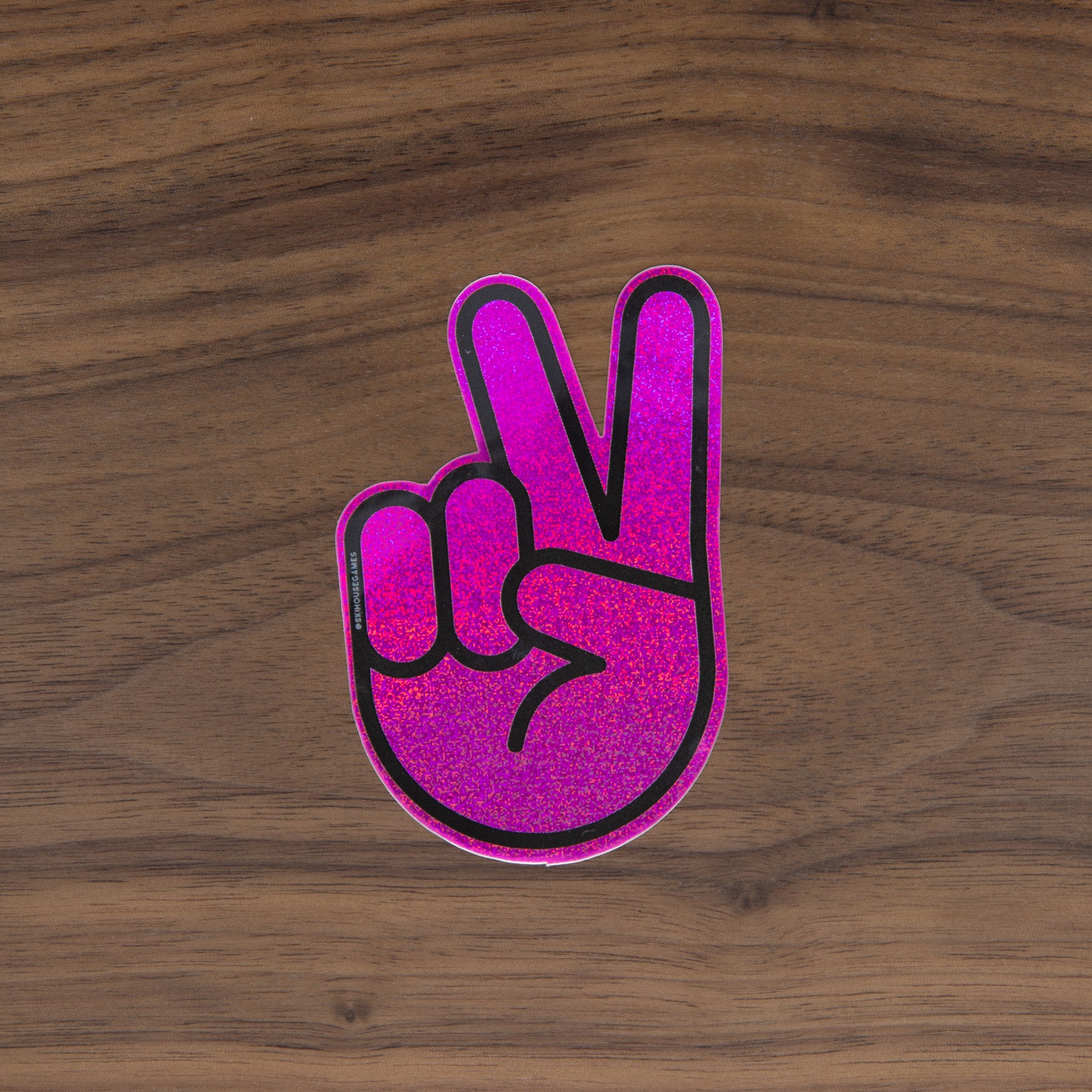 Pink Peace Sign Pixie Dust Sticker