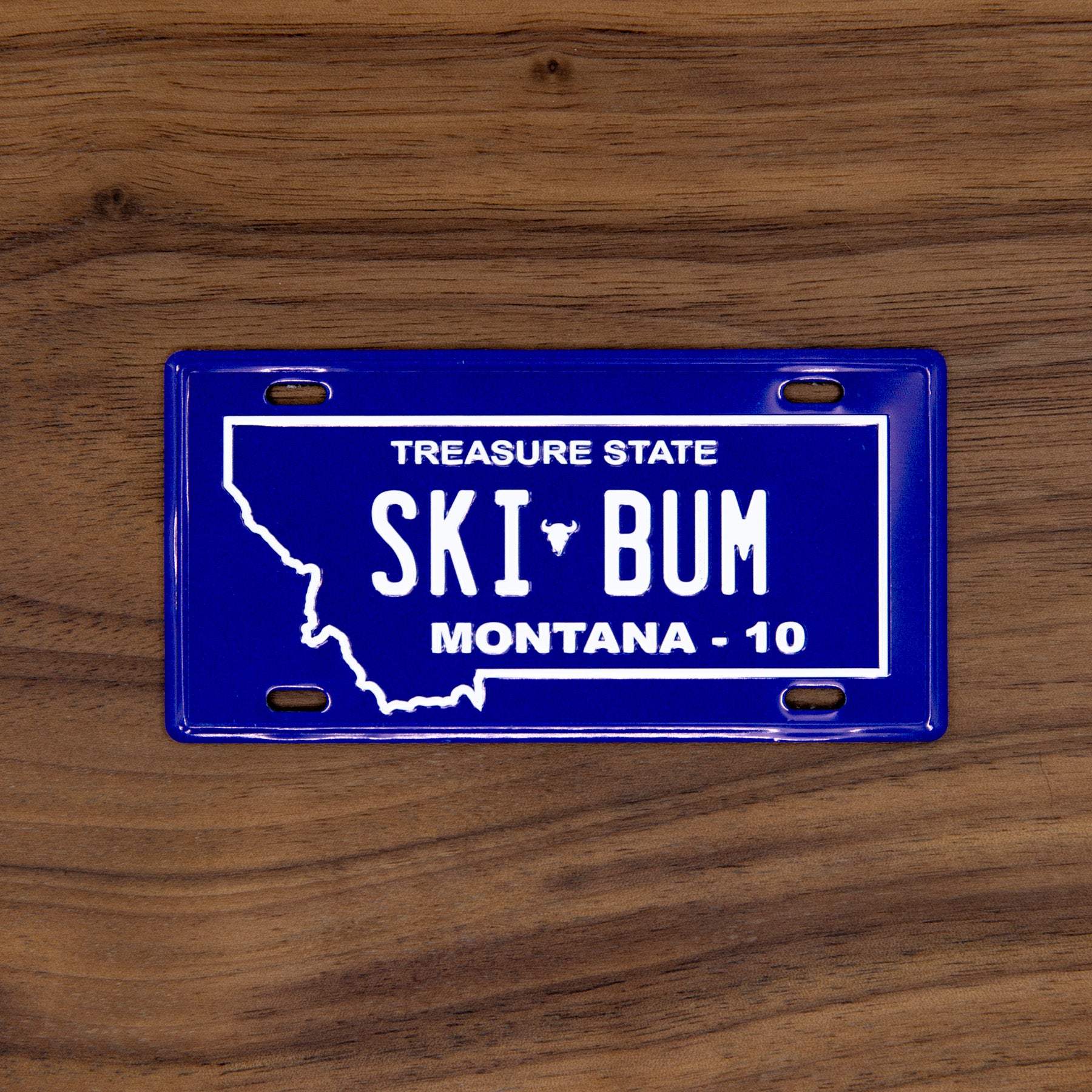 SKI BUM - Montana License Plate Magnet