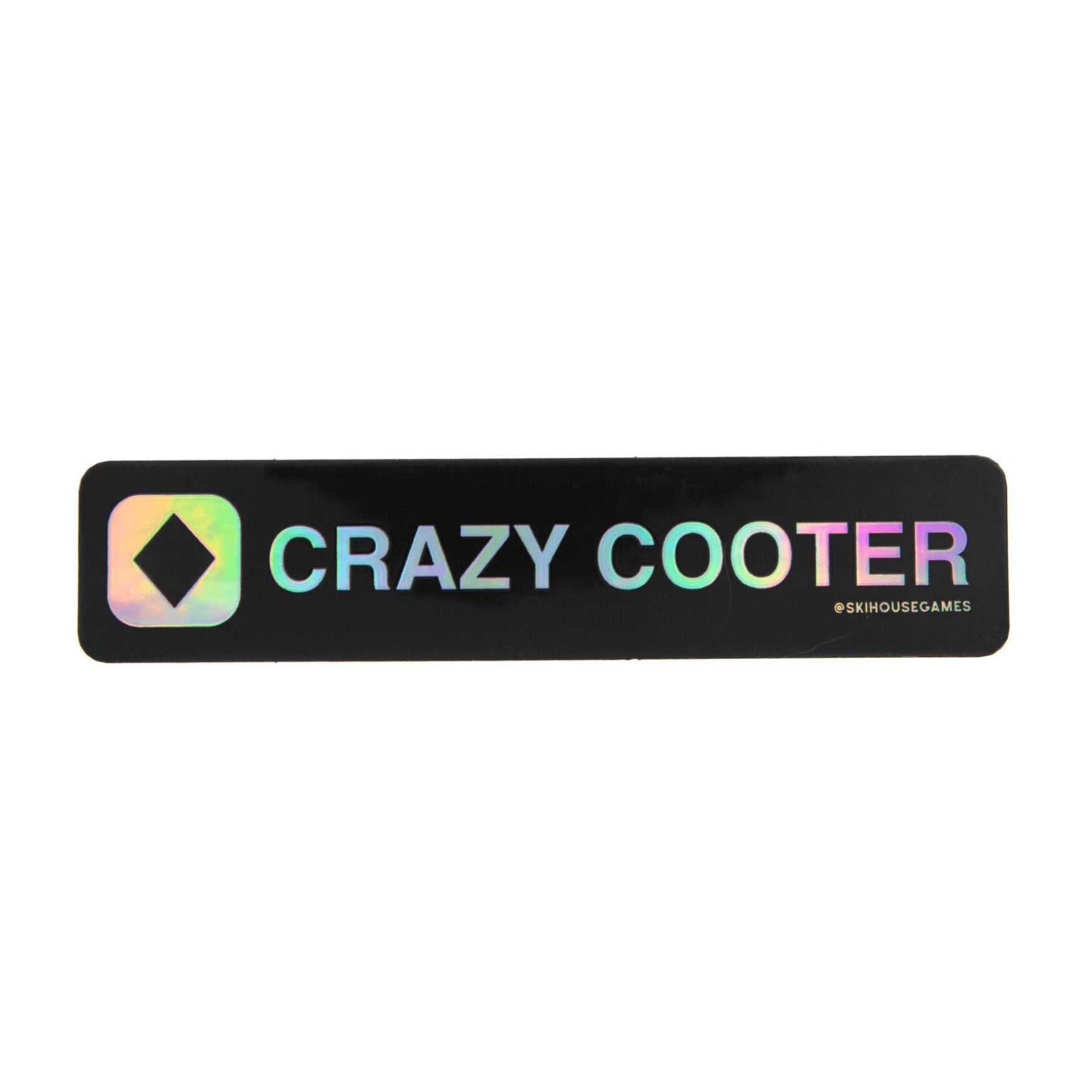 Crazy Cooter Holographic Trail Sign Sticker