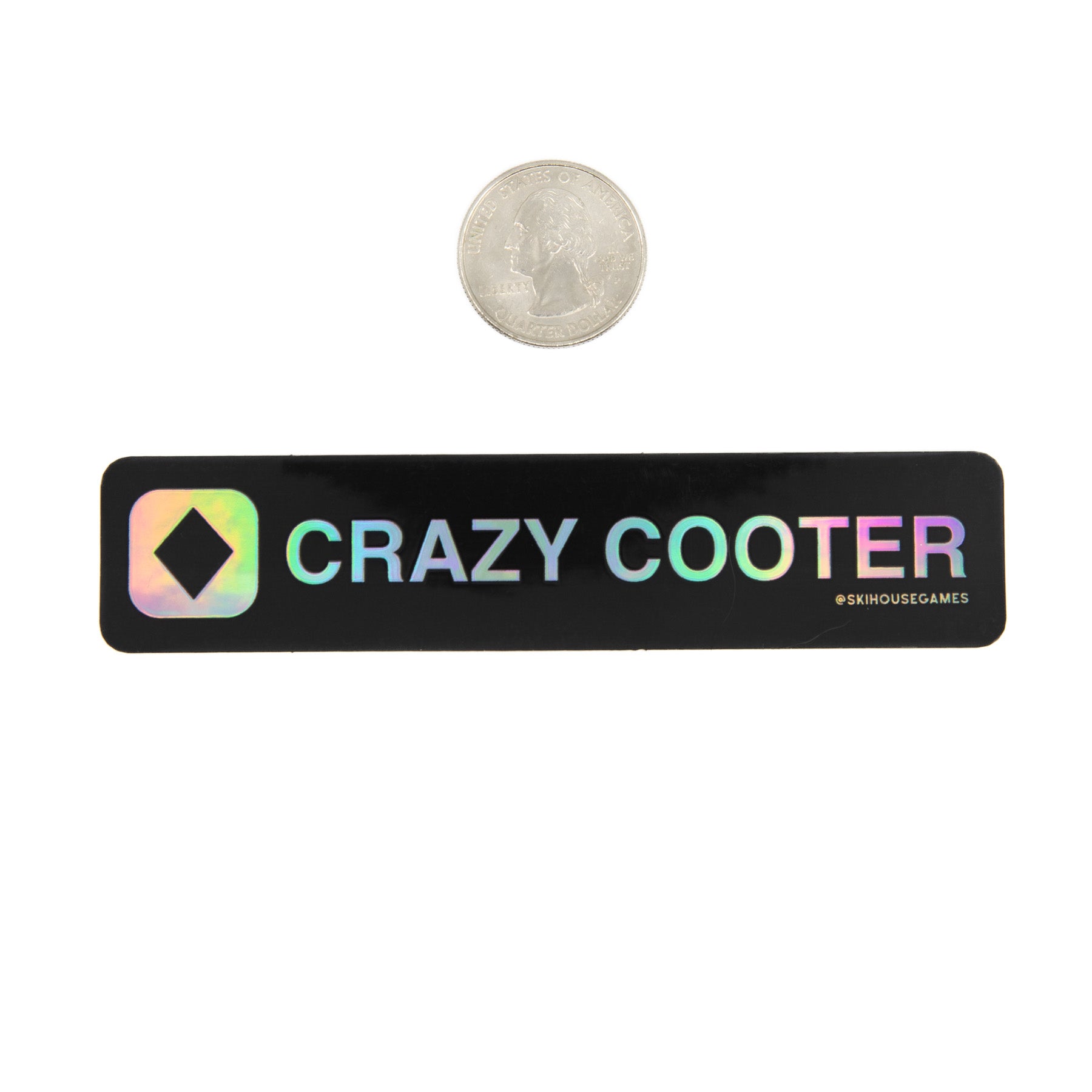 Crazy Cooter Holographic Trail Sign Sticker