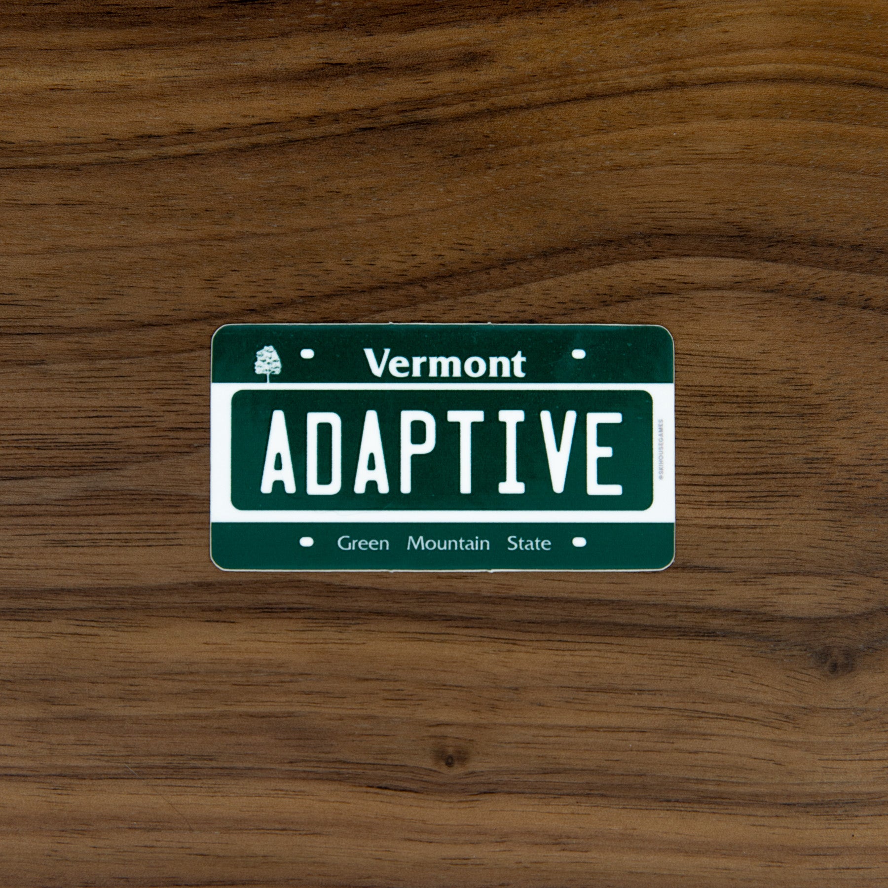 Support VT Adaptive - Vermont License Plate Sticker