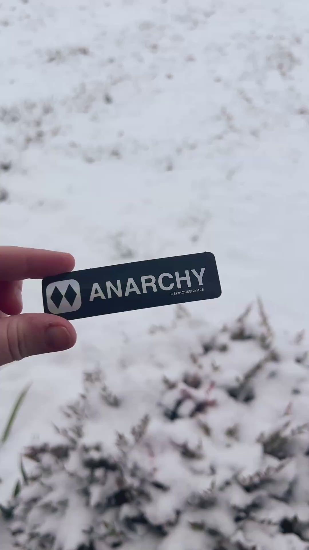 Anarchy Killington VT Trail Sign Ski Helmet Sticker